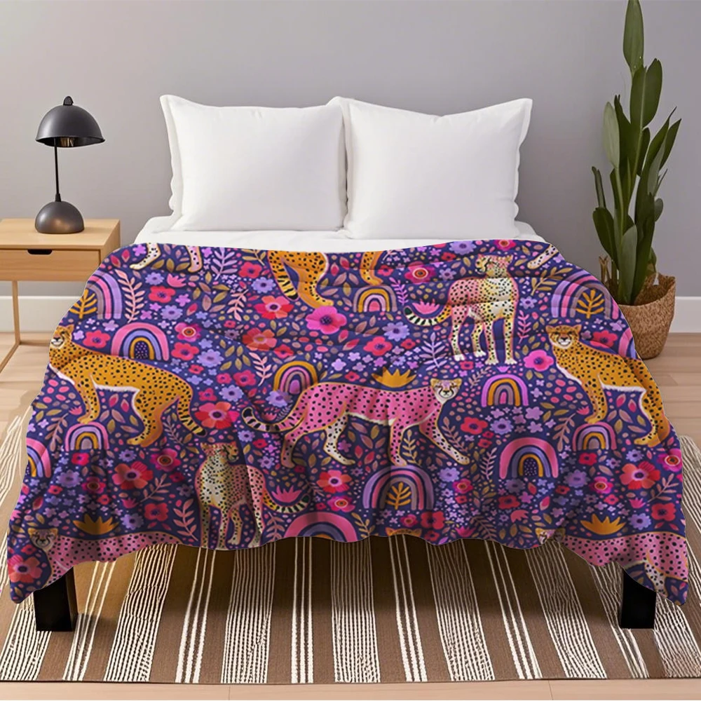 New Design cheetahs in a Rainbow Garden on Navy Blue Blanket blanket for bed: покрывало, manta personalizada, Flannel blanket,
New Design cheetahs in a Rainbow Garden on Navy Blue Blanket blanket for bed: покрывало, manta personalizada, Flannel blanket,