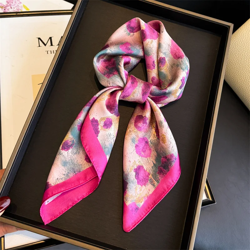 Fashion Scarves for Women Shawl Print Silk Satin Hijab Scarf Female Bandana 70cm Luxury Brand Square Shawls Scarfs For Ladies
Fashion Scarves for Women Shawl Print Silk Satin Hijab Scarf Female Bandana 70cm Luxury Brand Square Shawls Scarfs For Ladies