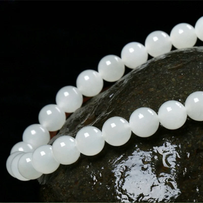 , Hotan White Sheep Fat Jade Bead Necklace, Fashionable and Versatile
, Hotan White Sheep Fat Jade Bead Necklace, Fashionable and Versatile