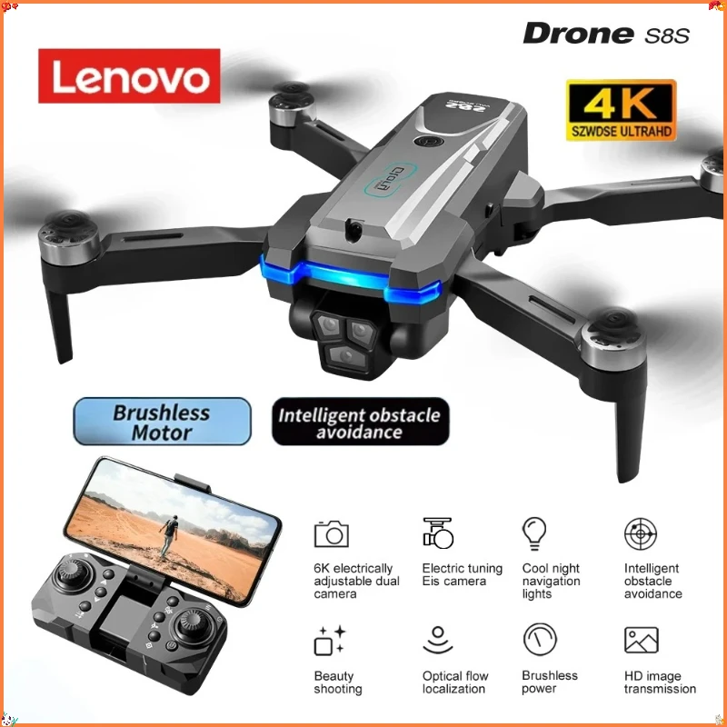 Lenovo S8S Drone Triple Cameras , Brushless Motor Obstacle Avoidance, Electric Adjustable Lens, Optical Flow Positioning
Lenovo S8S Drone Triple Cameras , Brushless Motor Obstacle Avoidance, Electric Adjustable Lens, Optical Flow Positioning