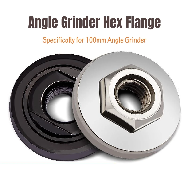 M10 Angle Grinder Flange Nut Set - Hex Inner Outer Flange Plates Compatible with Makita, Dewalt, Milwaukee, Bosch Grinders
M10 Angle Grinder Flange Nut Set - Hex Inner Outer Flange Plates Compatible with Makita, Dewalt, Milwaukee, Bosch Grinders