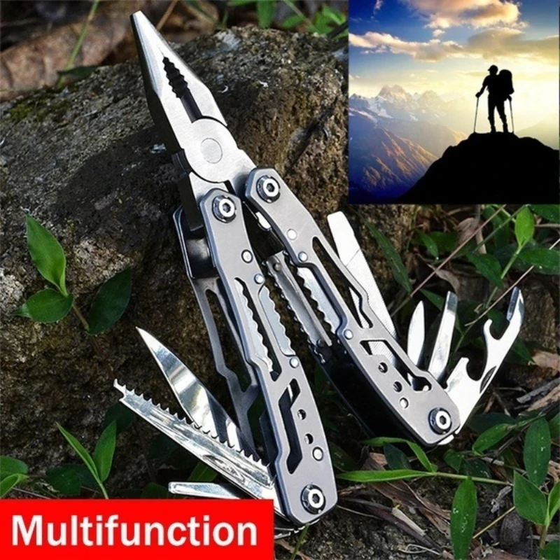 Creative 15 IN 1 Multi Tools Folding Pliers Camping Outdoor Survival with Nylon Bag
Creative 15 IN 1 Multi Tools Folding Pliers Camping Outdoor Survival with Nylon Bag