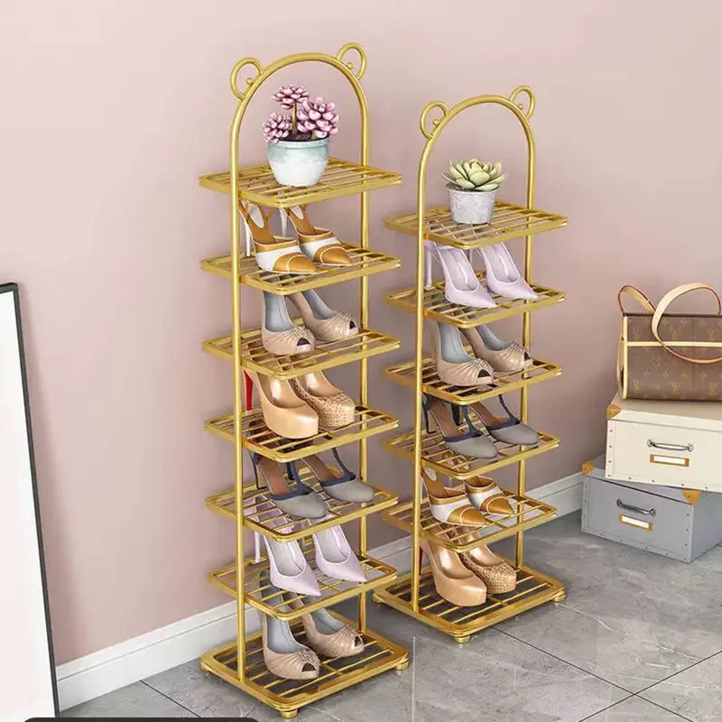 Shoe Rack Simple Slipper Rack Entrance Door Multi-level Iron Shoe Rack Dormitory Super Narrow Shoe Cabinet Living Room Furniture
Shoe Rack Simple Slipper Rack Entrance Door Multi-level Iron Shoe Rack Dormitory Super Narrow Shoe Cabinet Living Room Furniture