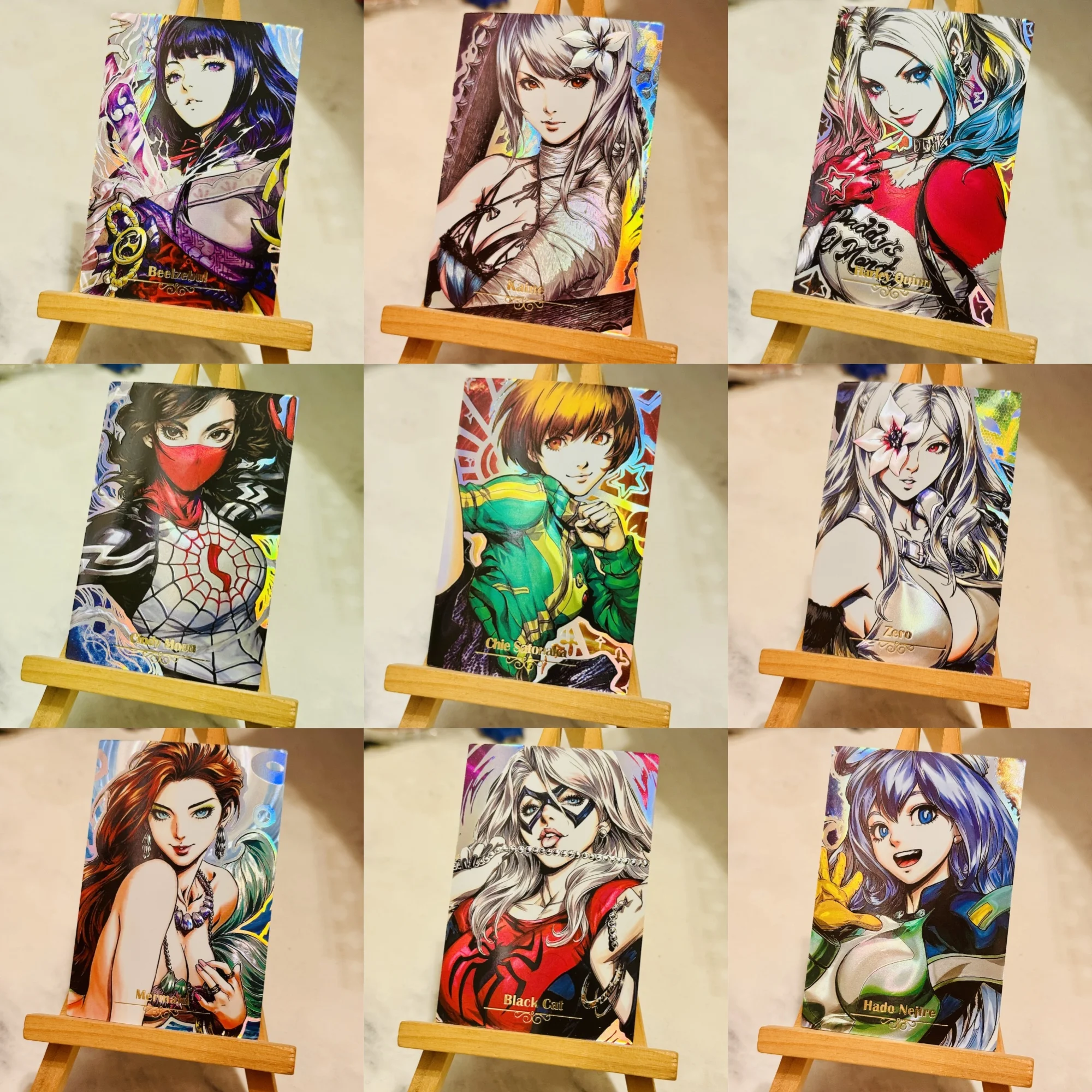 9Pcs/set 59X86Mm Diy Goddess Story Raiden Shogun Kaine Collection Card Coarse Flash Hand-Painted Zaro Anime Card Gift Toys
9Pcs/set 59X86Mm Diy Goddess Story Raiden Shogun Kaine Collection Card Coarse Flash Hand-Painted Zaro Anime Card Gift Toys