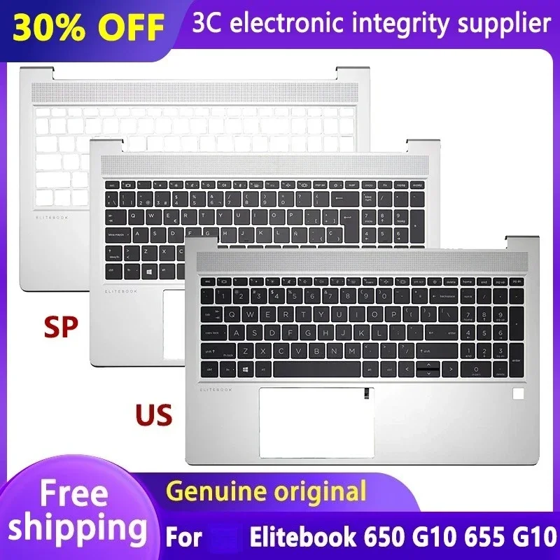 Новая оригинальная клавиатура США/SP для Elitebook 650 G10 655 G10, верхняя крышка упора для рук ноутбука с подсветкой, замена верхнего корпуса, Испания
Новая оригинальная клавиатура США/SP для Elitebook 650 G10 655 G10, верхняя крышка упора для рук ноутбука с подсветкой, замена верхнего корпуса, Испания