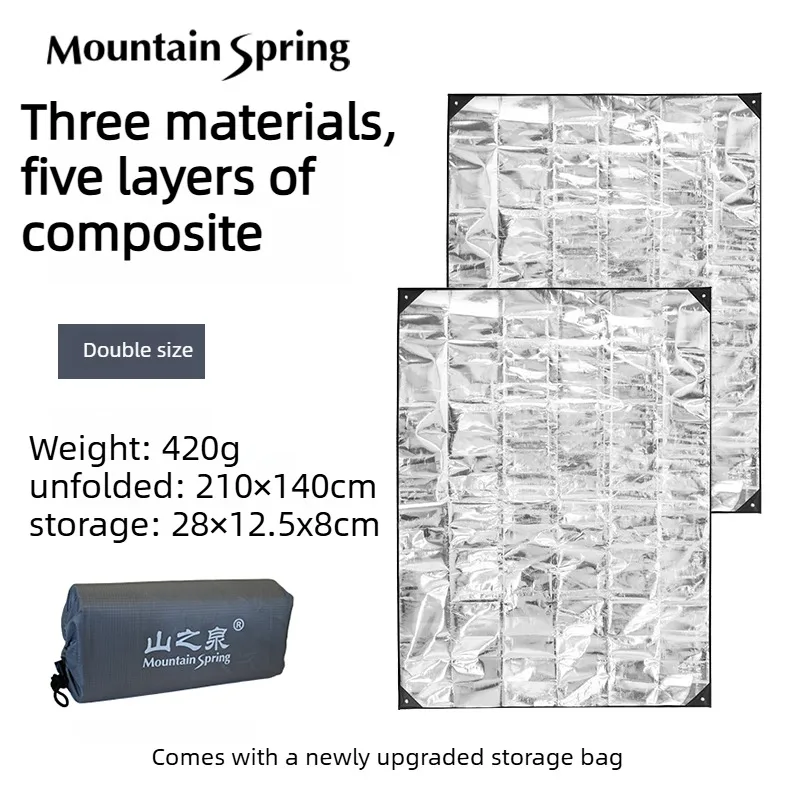 5-Layer Composite Outdoor Foil Ground Mat Anti-Damp Thermal Reflective Tent Floor Mat Camping Picnic Beach Sleeping Pad
5-Layer Composite Outdoor Foil Ground Mat Anti-Damp Thermal Reflective Tent Floor Mat Camping Picnic Beach Sleeping Pad