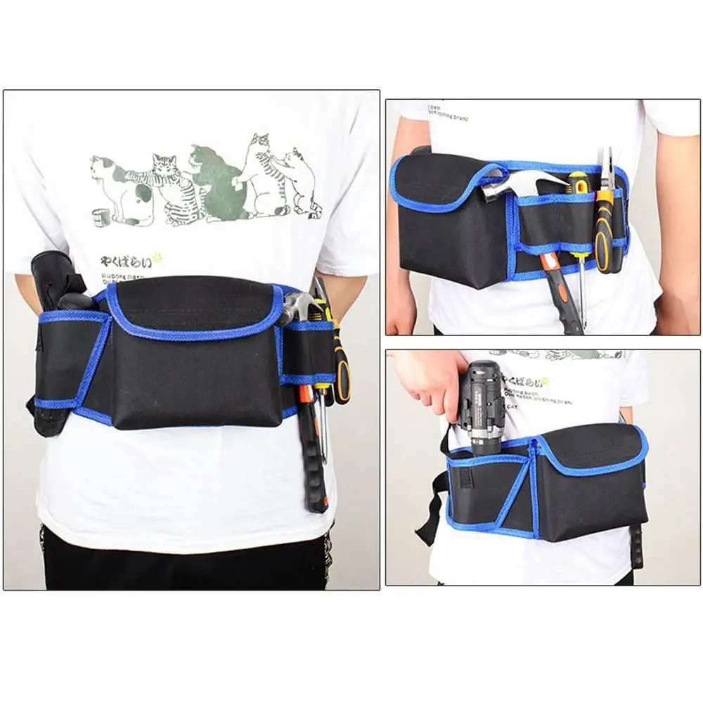 Wear-resistant Tool Waist Bag Multilayer Storage Oxford Cloth Tool Belt Large Capacity Thickened Electrician Tool Bag Hardware
Wear-resistant Tool Waist Bag Multilayer Storage Oxford Cloth Tool Belt Large Capacity Thickened Electrician Tool Bag Hardware