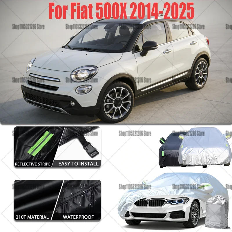 For Fiat 500X 2014-2025 2021 2022 2023 Full Car Covers Outdoor Sun Anti UV Rain Snow Dust Protection Oxford Cloth Accessories
For Fiat 500X 2014-2025 2021 2022 2023 Full Car Covers Outdoor Sun Anti UV Rain Snow Dust Protection Oxford Cloth Accessories