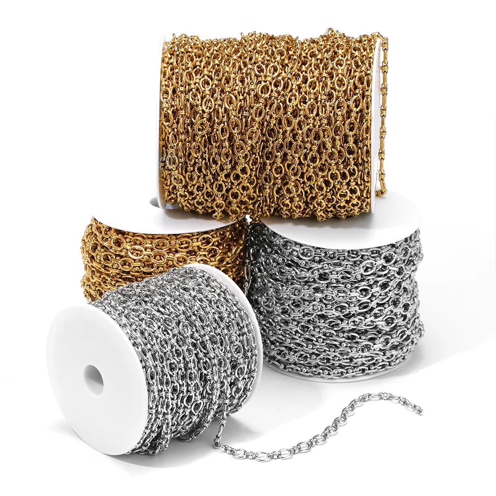 1Meter Waterproof Stainless Steel Oval Chains Handmade Chain for DIY Hip-hop Jewelry Making Bracelet Necklace Bag Chain Supplies
1Meter Waterproof Stainless Steel Oval Chains Handmade Chain for DIY Hip-hop Jewelry Making Bracelet Necklace Bag Chain Supplies