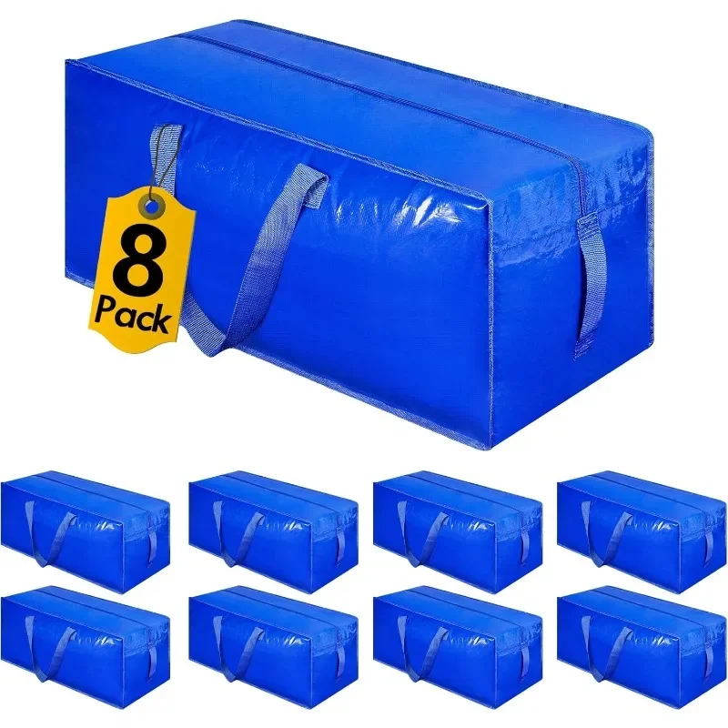 8-Pack Extra Large Moving Bags, Heavy Duty Storage Bags w/Strong Handle & Zippers, Storage Tote for Space Saving, Alternative
8-Pack Extra Large Moving Bags, Heavy Duty Storage Bags w/Strong Handle & Zippers, Storage Tote for Space Saving, Alternative