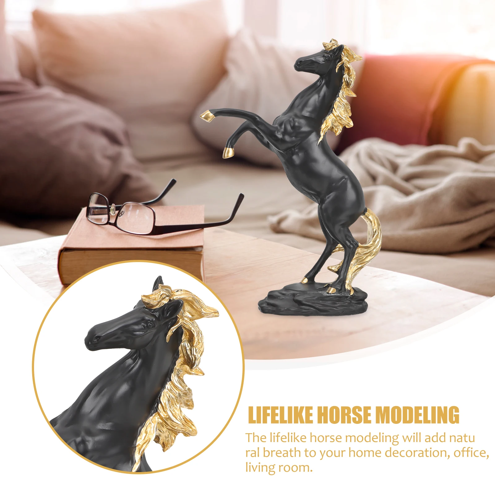 Immediate Success Horse Figurine Resin Decorative Statue for Home Office Party Gift Lifelike Model Easy Clean Stable
Immediate Success Horse Figurine Resin Decorative Statue for Home Office Party Gift Lifelike Model Easy Clean Stable