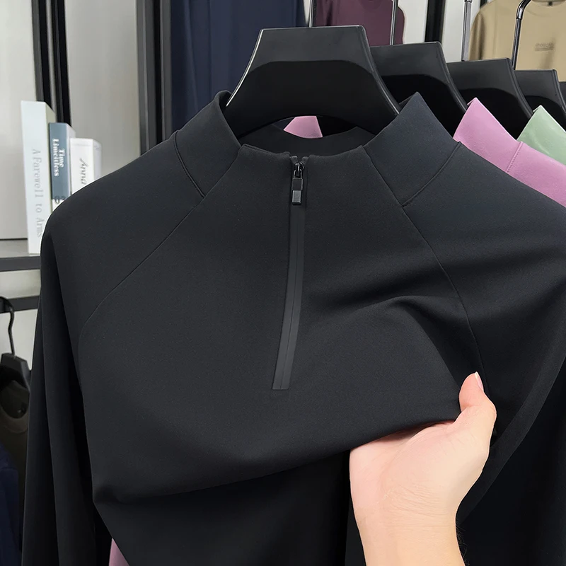 Camiseta De Manga Larga Para Hombres Camiseta De Primavera Y Otoño Cremallera Moda Carrera Fitness Camisa De Fondo
Camiseta De Manga Larga Para Hombres Camiseta De Primavera Y Otoño Cremallera Moda Carrera Fitness Camisa De Fondo