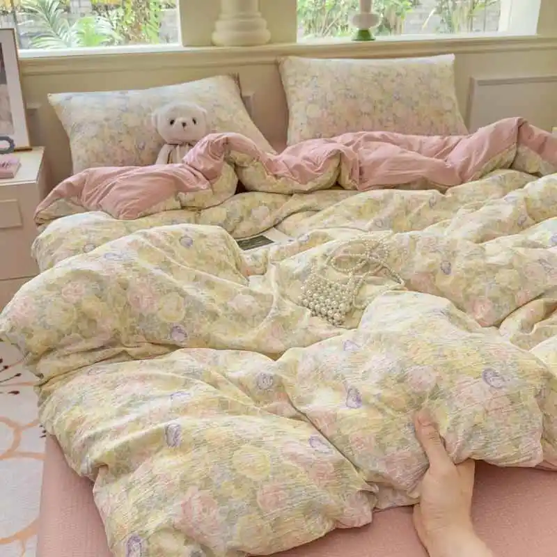 Rustic Floral Waed Cotton Bedding Set Tee-Piece Girl's Comforter Cover Bed Canopy Dormi Bedding Fre Country Sle
Rustic Floral Waed Cotton Bedding Set Tee-Piece Girl's Comforter Cover Bed Canopy Dormi Bedding Fre Country Sle