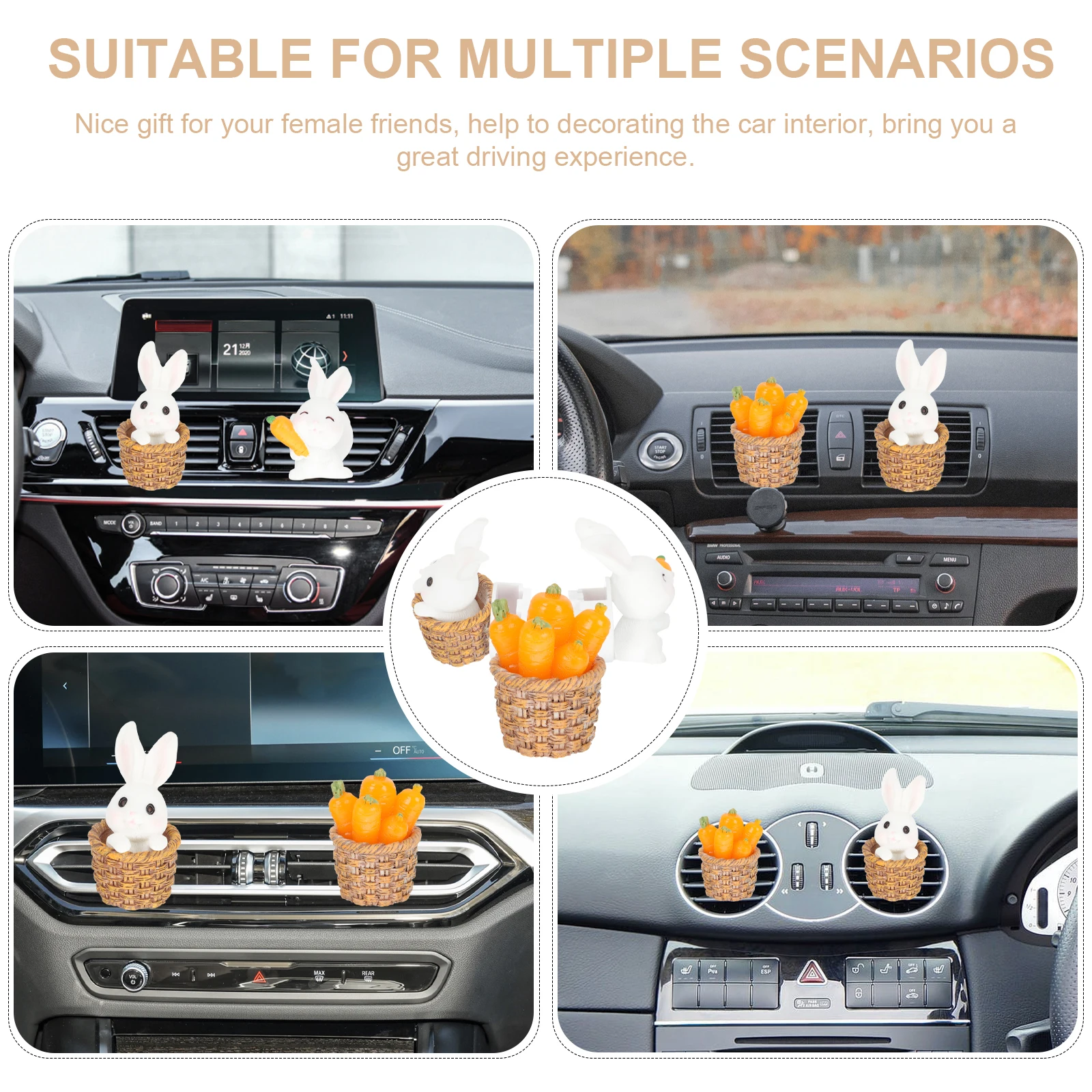 3 Pcs Perfume Aesthetic Rabbit Vent Clips Accessories Air Freshener Resin Car Interior Decor Wax Melts Burner Sets Car Air Vent
3 Pcs Perfume Aesthetic Rabbit Vent Clips Accessories Air Freshener Resin Car Interior Decor Wax Melts Burner Sets Car Air Vent