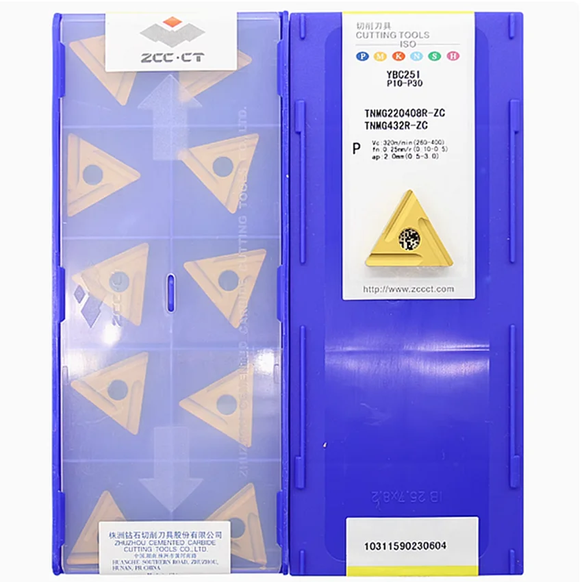 TNMG220404R-ZC YBC251/TNMG220408R-ZC YBC251 TNMG431 TNMG432 ZCC.CT CNC blade carbide inserts turning tools inserts 10pcs/box
TNMG220404R-ZC YBC251/TNMG220408R-ZC YBC251 TNMG431 TNMG432 ZCC.CT CNC blade carbide inserts turning tools inserts 10pcs/box