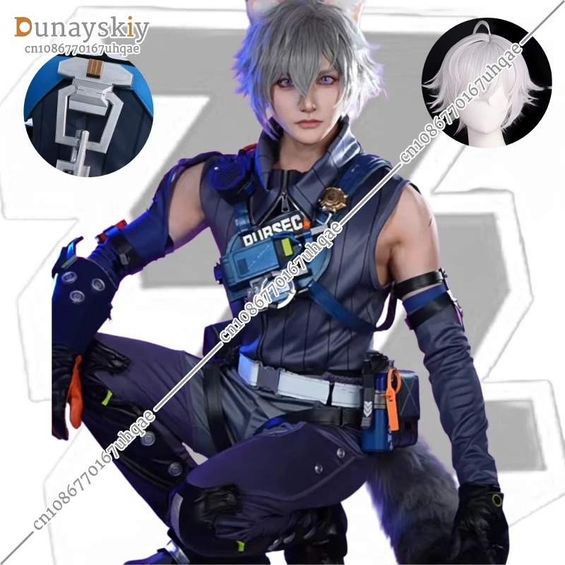 Anime Game Zenless Zone Zero Seth Lowell Cosplay Costume Criminal Investigation Team Uniform Wig Tail Man Carnival Party Suit
Anime Game Zenless Zone Zero Seth Lowell Cosplay Costume Criminal Investigation Team Uniform Wig Tail Man Carnival Party Suit