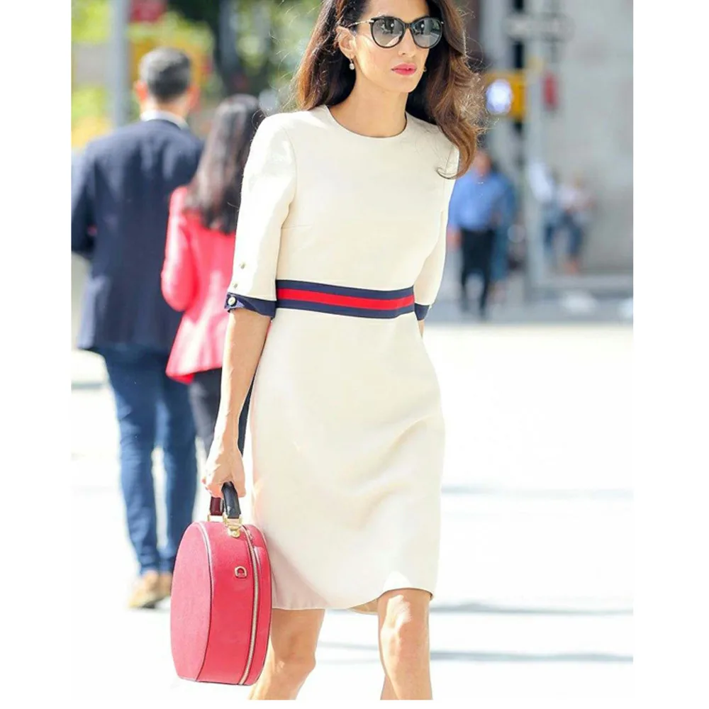 Runway New Designer Summer High Quality Women's Fashion Slim Short Sleeves Button Elegant Casual Celebrities Office Party Dress
Runway New Designer Summer High Quality Women's Fashion Slim Short Sleeves Button Elegant Casual Celebrities Office Party Dress