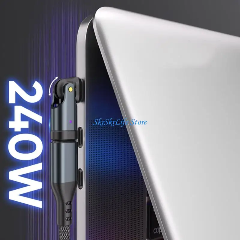 E65E 480Mbps Data Transfer USB C Connectors 240W Power Delivery Charging Adapter
E65E 480Mbps Data Transfer USB C Connectors 240W Power Delivery Charging Adapter