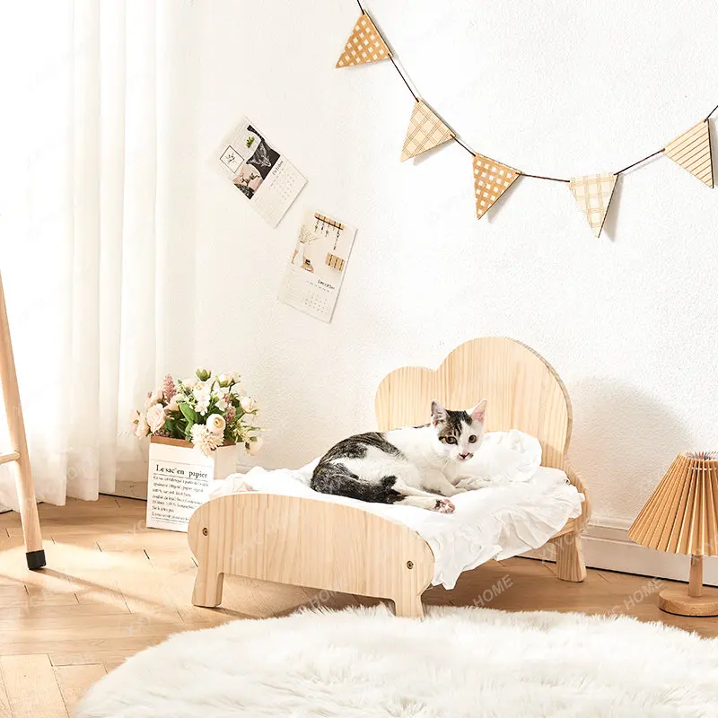 Solid Wood Pet Bed Floor Dog Bed Summer Warm Dog Princess Kennel Four Seasons Universal Removable and Washable Cat Nest
Solid Wood Pet Bed Floor Dog Bed Summer Warm Dog Princess Kennel Four Seasons Universal Removable and Washable Cat Nest