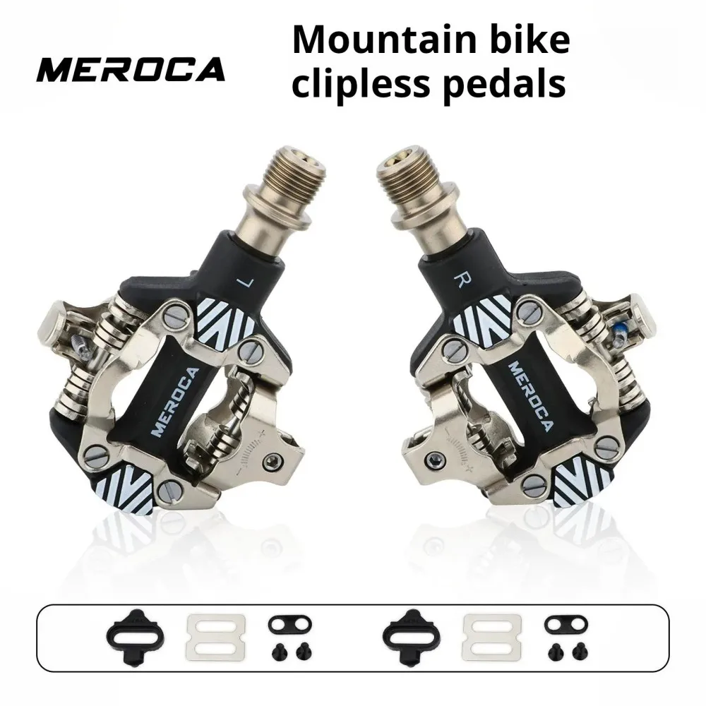 MEROCA 1 Pair Mountain Bike Clipless Pedals Self-Locking SPD Pedal MTB Bicycle Pedals DU Bearing Pedal Nylon Aluminum Alloy Part
MEROCA 1 Pair Mountain Bike Clipless Pedals Self-Locking SPD Pedal MTB Bicycle Pedals DU Bearing Pedal Nylon Aluminum Alloy Part