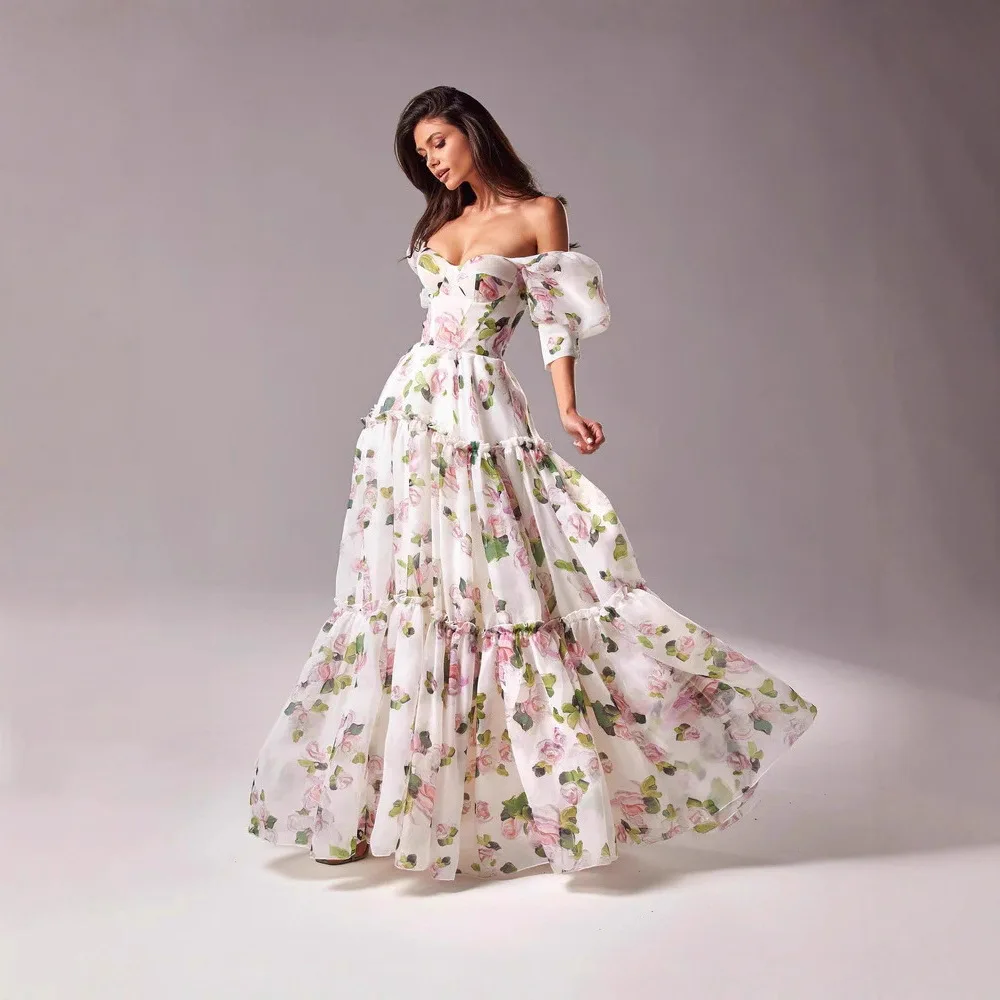 Elegant Long Evening Gown One Shoulder Fashionable Tulle Dress High Waist Bubble Sleeve Polyester Fabric Bodycon Skirt Style
Elegant Long Evening Gown One Shoulder Fashionable Tulle Dress High Waist Bubble Sleeve Polyester Fabric Bodycon Skirt Style