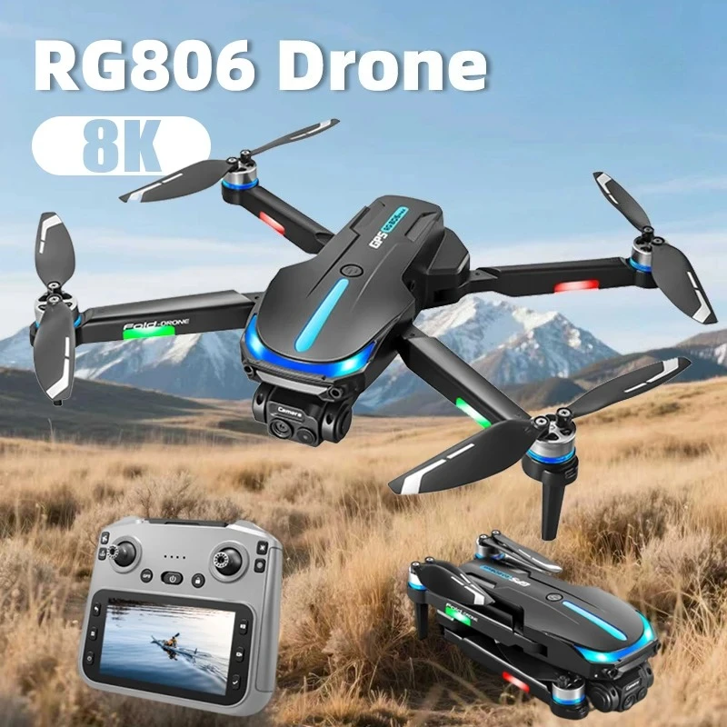 Original RG806 Max Aerial Drone 8K HD 5.6-Inch Remote Control with Screen GPS Positioning Brushless Motor Obstacle Avoidance Toy
Original RG806 Max Aerial Drone 8K HD 5.6-Inch Remote Control with Screen GPS Positioning Brushless Motor Obstacle Avoidance Toy