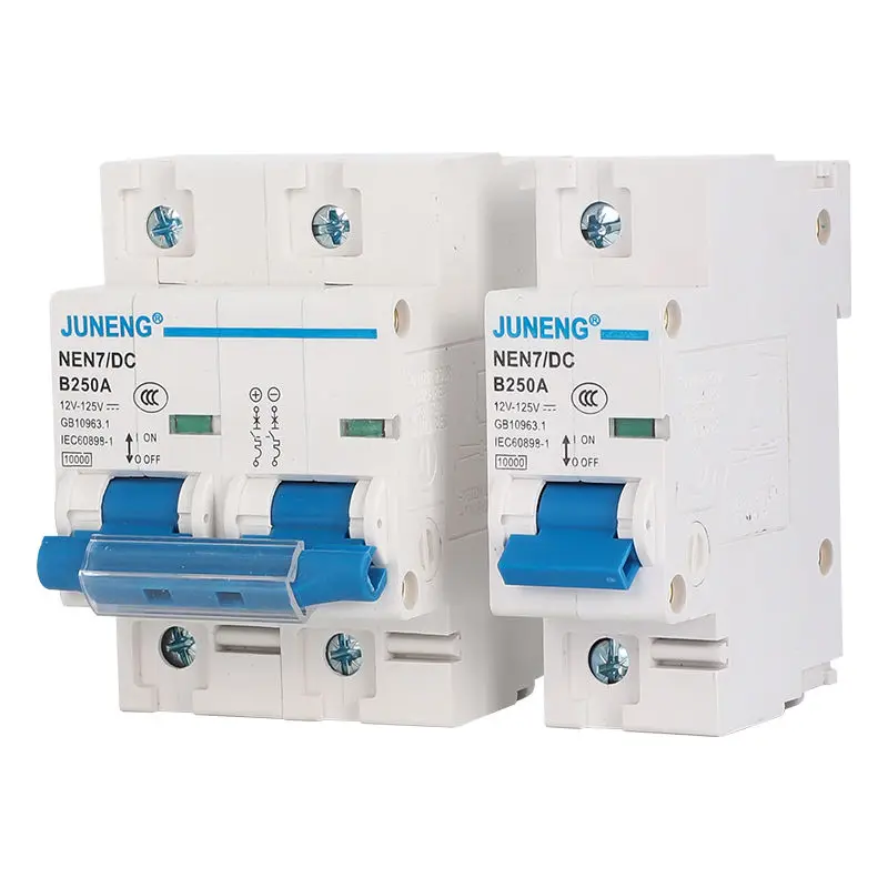 DC12V 24V 48V 60V 120V MCB 63A 80A 100A 125A 150A 200A 250A Защита цепей 1p/2p Защита от мощности литиевой батареи солнечной системы
DC12V 24V 48V 60V 120V MCB 63A 80A 100A 125A 150A 200A 250A Защита цепей 1p/2p Защита от мощности литиевой батареи солнечной системы