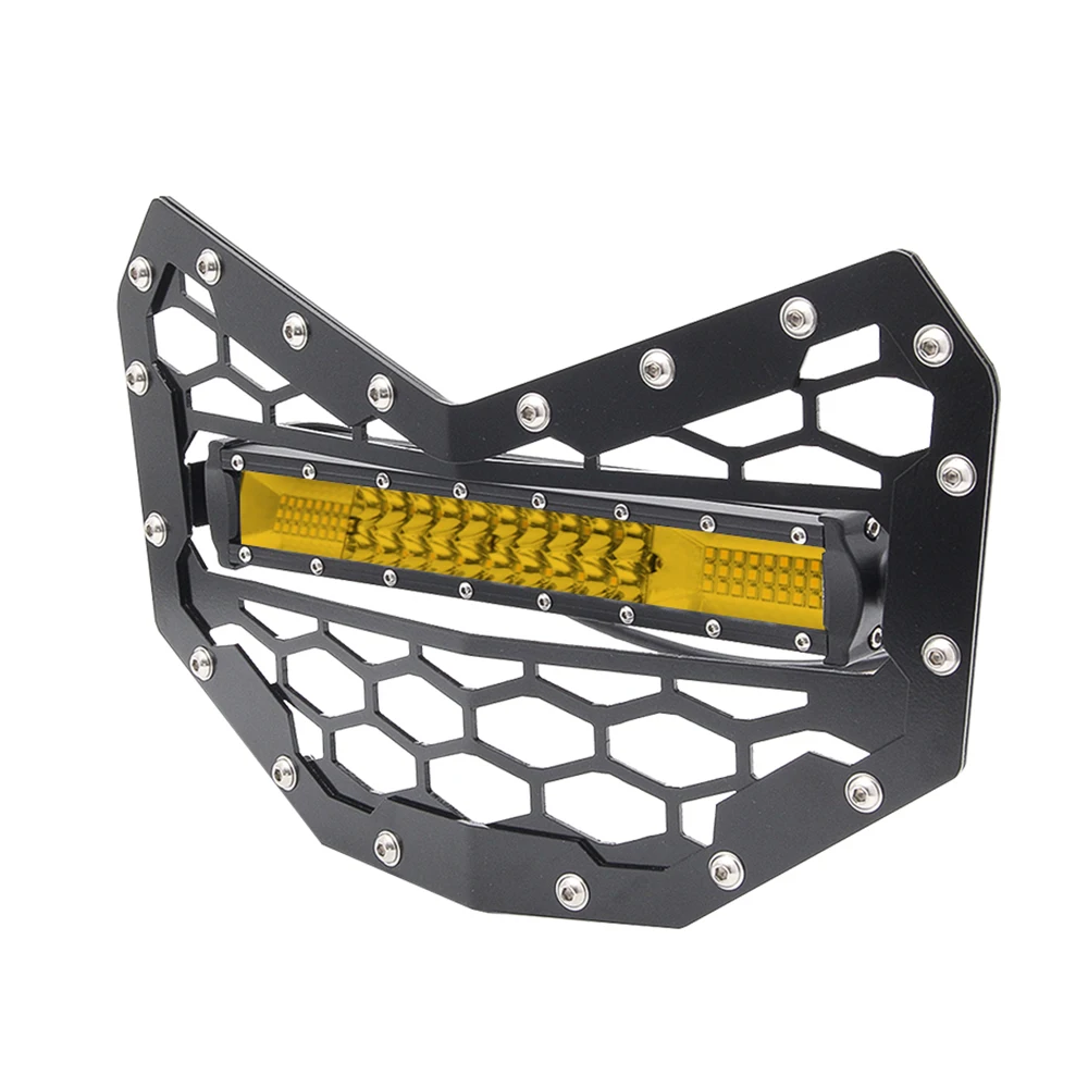 Front Grille with Led Light Bar 6000K 3000K UTV Auxiliary Driving For Can-am maverick x3 2016-2023 Stainless Steel
Front Grille with Led Light Bar 6000K 3000K UTV Auxiliary Driving For Can-am maverick x3 2016-2023 Stainless Steel