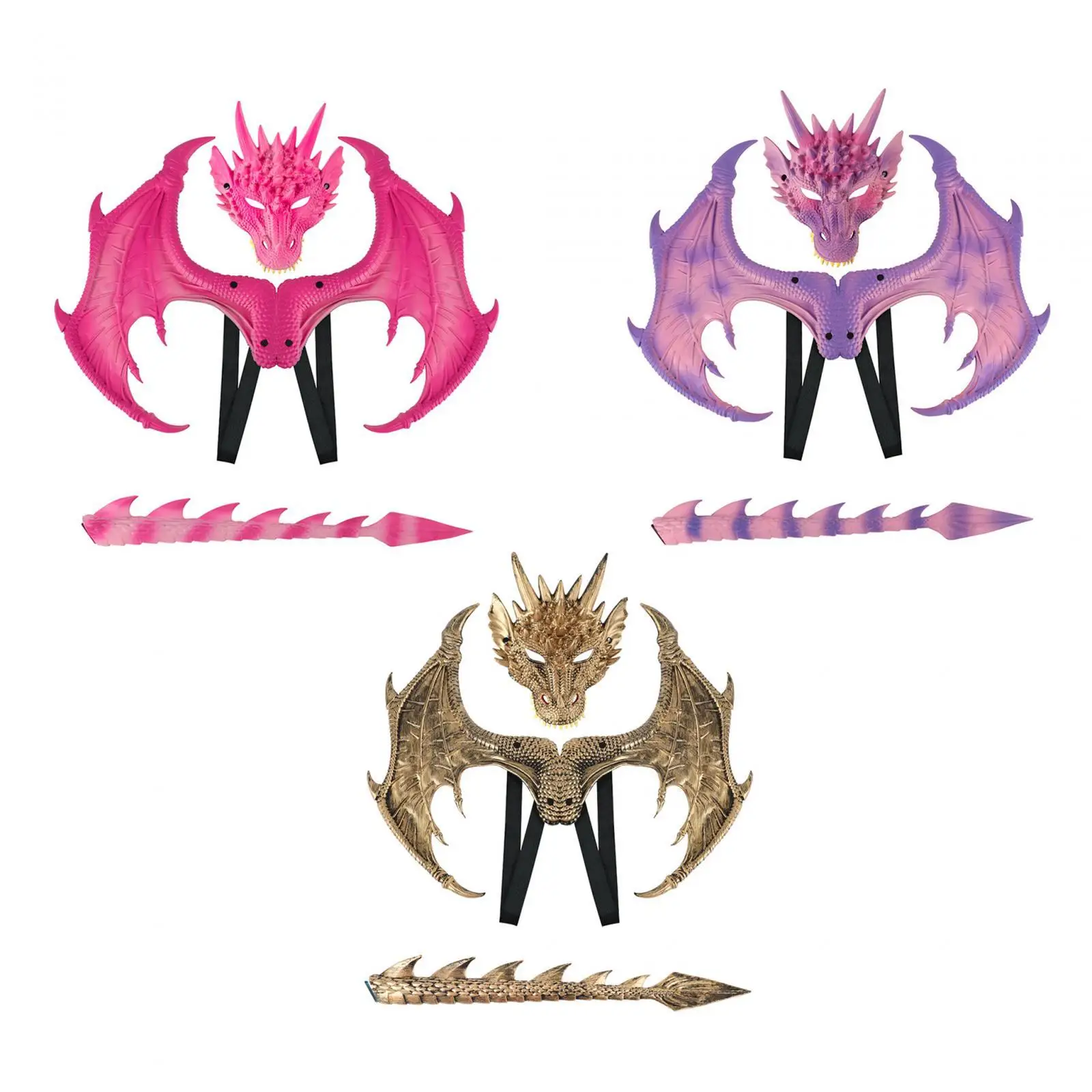 Dragon Wing Costume Children's Props Cosplay Wing Dinosaur Tail Mask Set for Kids Boys Girls
Dragon Wing Costume Children's Props Cosplay Wing Dinosaur Tail Mask Set for Kids Boys Girls