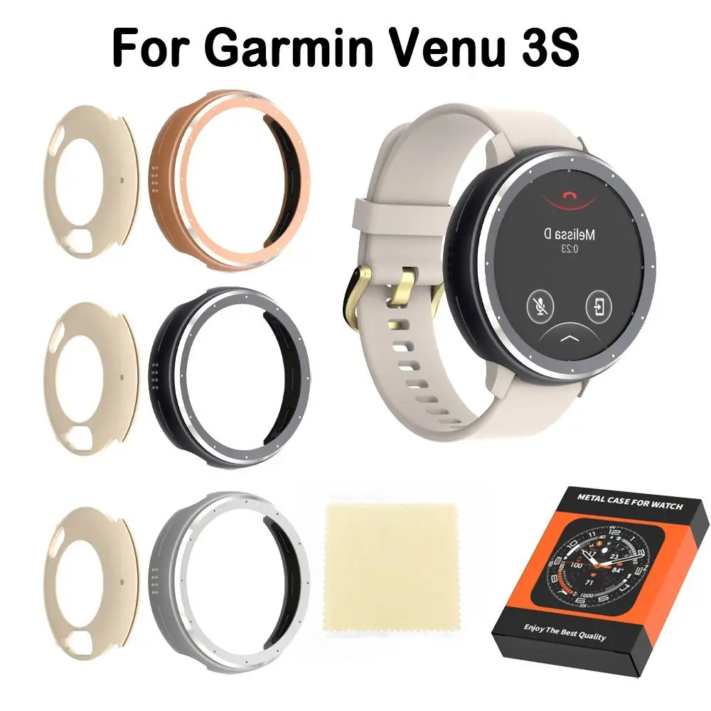 Сменный металлический ободок для часов, защитный чехол для часов с защитой от царапин, противоударная защита для экрана для Garmin Venu 3S 41 мм
Сменный металлический ободок для часов, защитный чехол для часов с защитой от царапин, противоударная защита для экрана для Garmin Venu 3S 41 мм