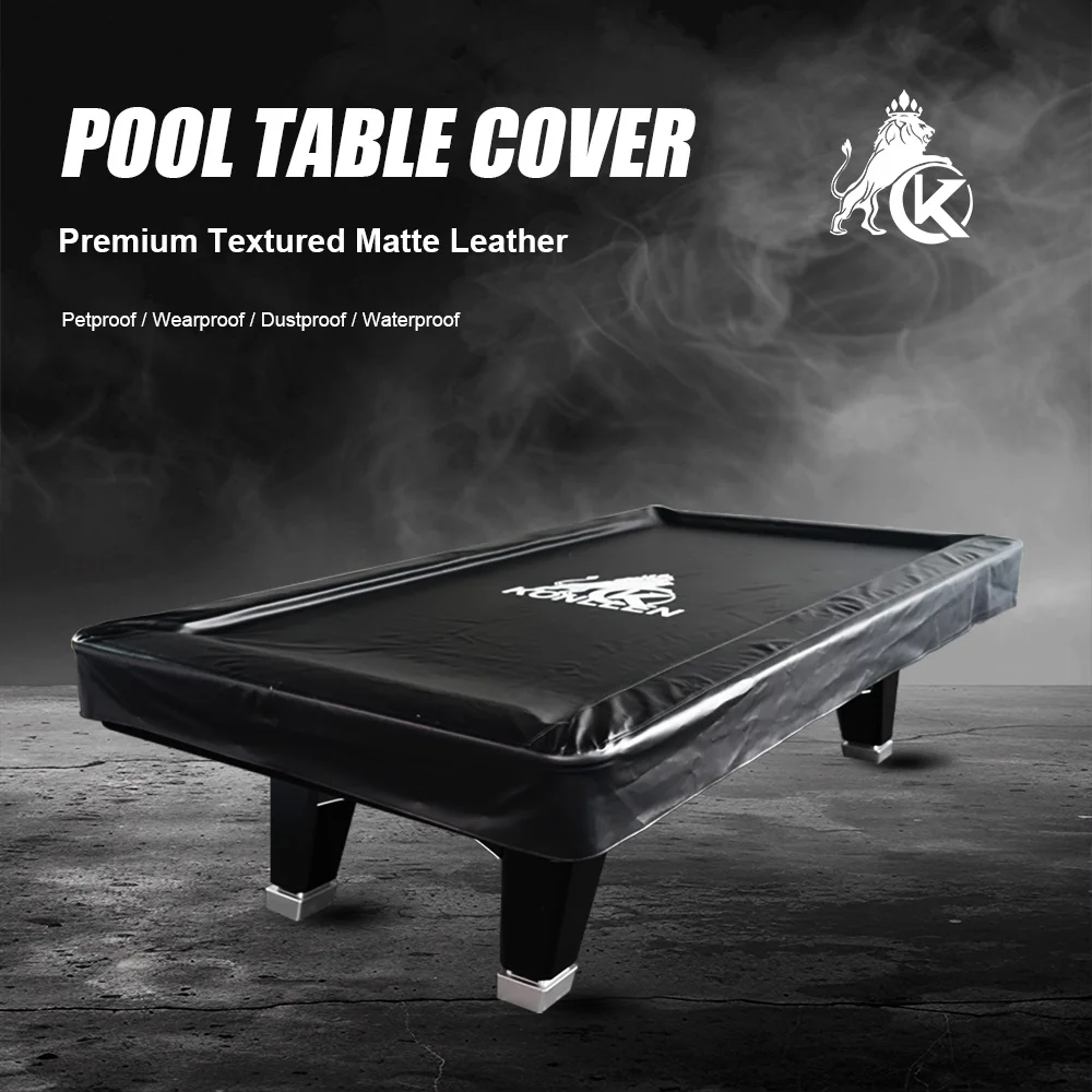 KONLLEN Pool Table Cover PU Leather Billiard Table Cover Indoor Outdoor Waterproof for 9 Feet Fitted Billiards Pool Accessories
KONLLEN Pool Table Cover PU Leather Billiard Table Cover Indoor Outdoor Waterproof for 9 Feet Fitted Billiards Pool Accessories