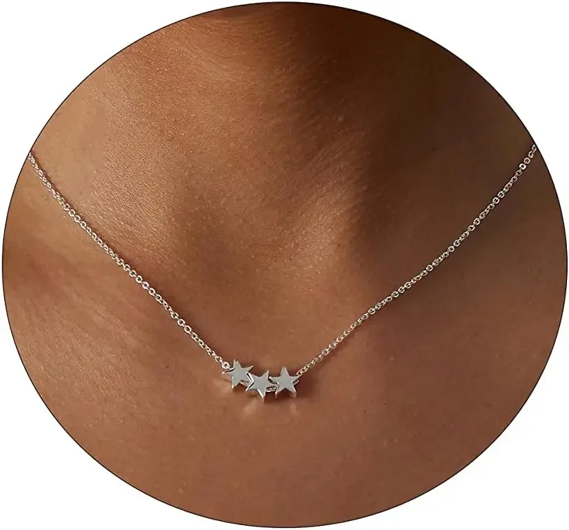 Vintage Silver Tiered Star Necklace Metal Pentagon Chain Necklace for Women Summer Vacation Party Jewelry Gifts
Vintage Silver Tiered Star Necklace Metal Pentagon Chain Necklace for Women Summer Vacation Party Jewelry Gifts