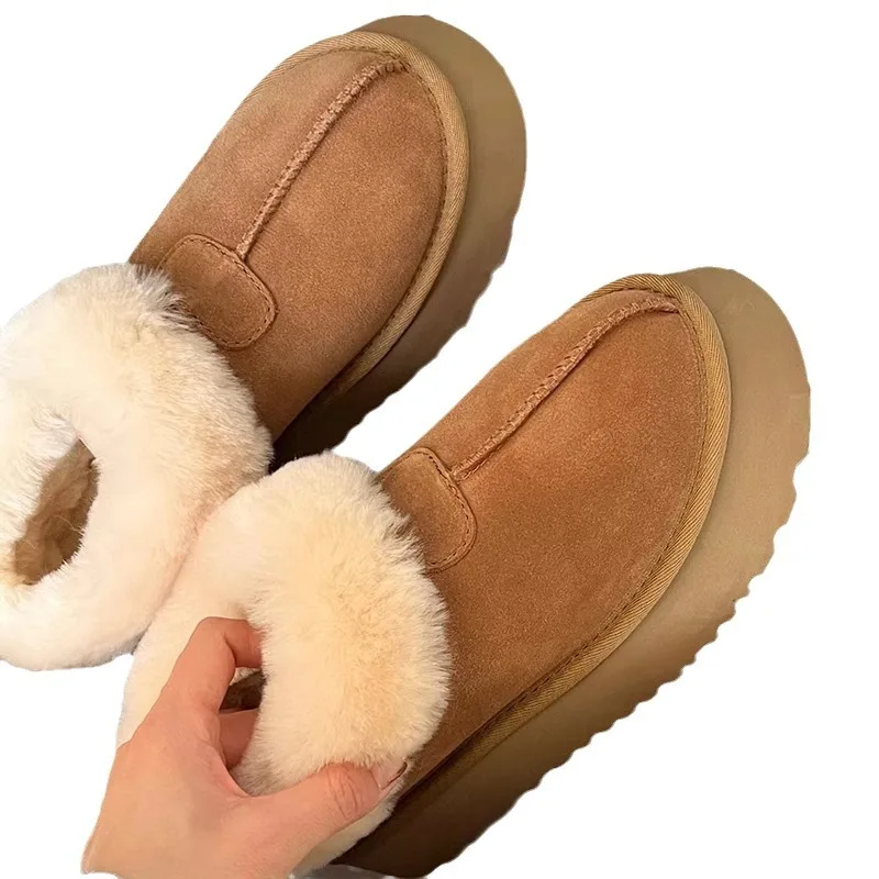 Новые зимние ботинки на платформе, роскошная дизайнерская обувь для женщин, теплая женская обувь из искусственного меха, ботильоны для женщин 
Новые зимние ботинки на платформе, роскошная дизайнерская обувь для женщин, теплая женская обувь из искусственного меха, ботильоны для женщин