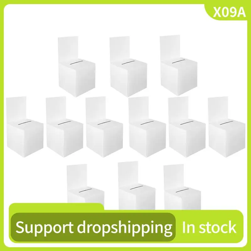 X09A 24 Pcs Sweepstakes Ballot Box Ballot Box Donation Box For Fundraising, Cardboard Box With Slots, 6 X 6 X 6 Inches
X09A 24 Pcs Sweepstakes Ballot Box Ballot Box Donation Box For Fundraising, Cardboard Box With Slots, 6 X 6 X 6 Inches
