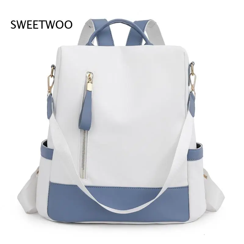 Women's Sweet-Style Color-Block Waterproof-Nylon Anti-Theft Large-Capacity Backpack
Women's Sweet-Style Color-Block Waterproof-Nylon Anti-Theft Large-Capacity Backpack