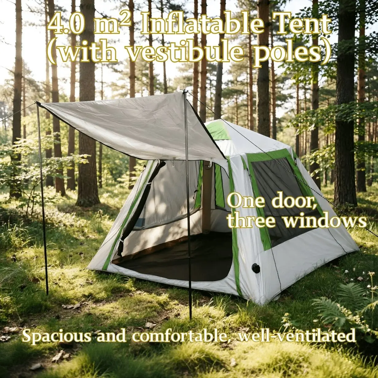 1-3 Person Camping Tent Inflatable Tent Quick-opening Breathable Family Camping Picnic Sun Protection Windproof Portable
1-3 Person Camping Tent Inflatable Tent Quick-opening Breathable Family Camping Picnic Sun Protection Windproof Portable