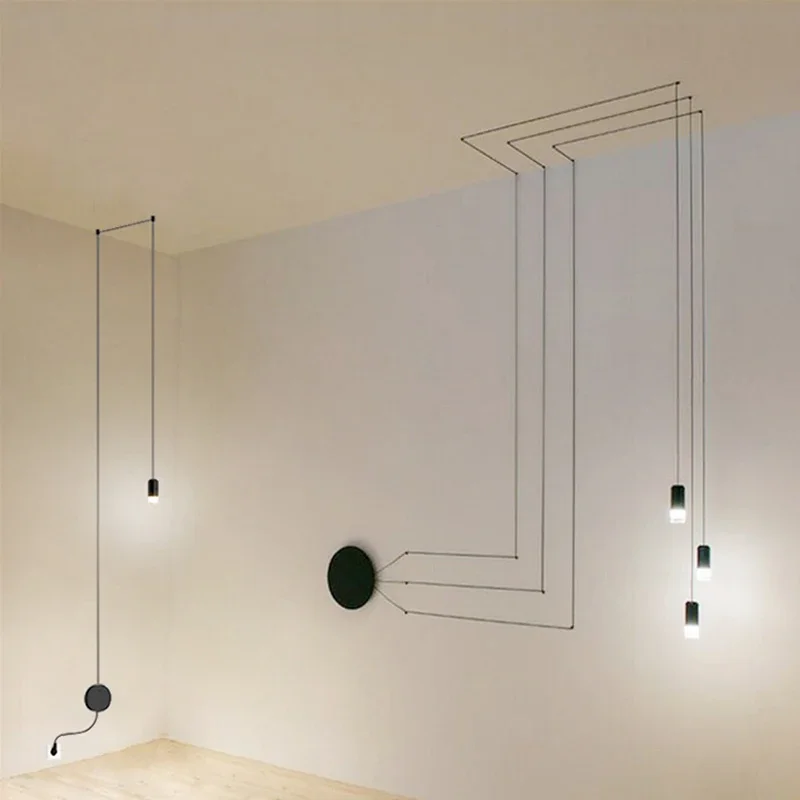 Industrial Design LED Wall Lamp Retro Long Line Black Hanging Light for Living Dining Room Kitchen Coffee Shop Bar Wall Decor
Industrial Design LED Wall Lamp Retro Long Line Black Hanging Light for Living Dining Room Kitchen Coffee Shop Bar Wall Decor