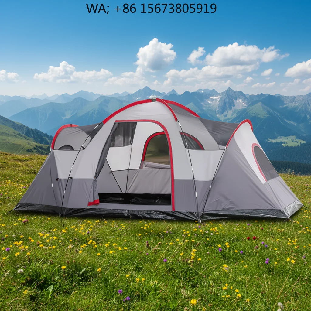 Large Double Layer Rainproof Tent Foldable Lightweight Outdoor Family Camping Travel Shelter
Large Double Layer Rainproof Tent Foldable Lightweight Outdoor Family Camping Travel Shelter