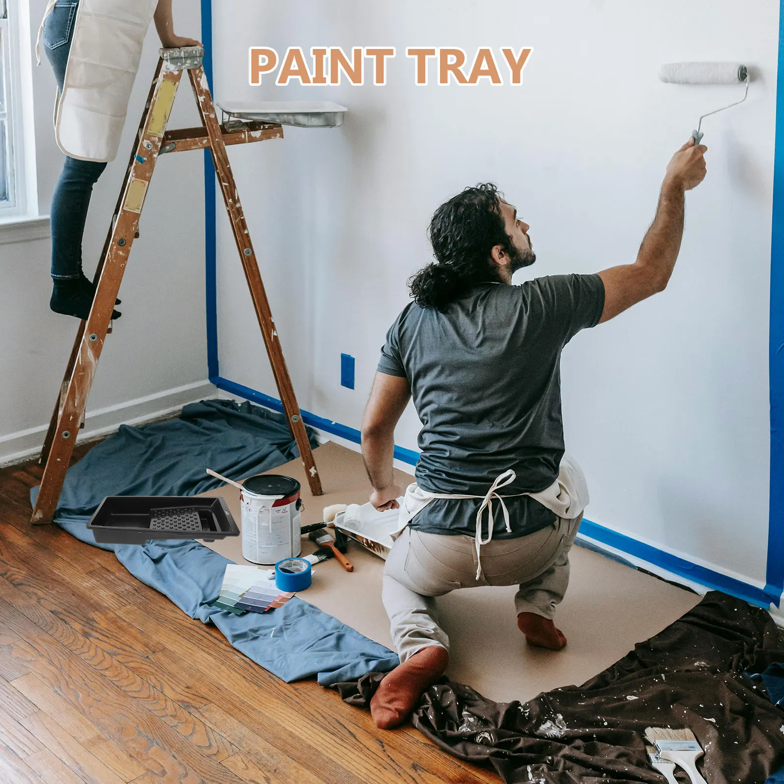 Durable Plastic Paint Tray Smooth Surface Easy Clean Large Capacity for Painting Tasks and Coatings DIY Projects
Durable Plastic Paint Tray Smooth Surface Easy Clean Large Capacity for Painting Tasks and Coatings DIY Projects