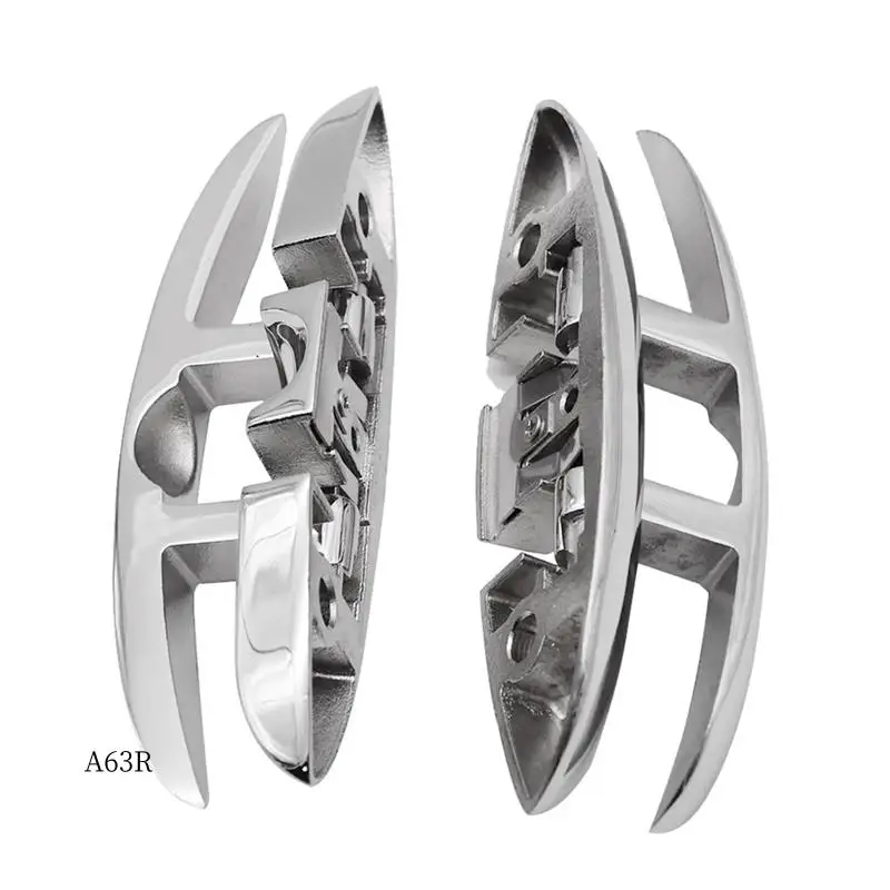 AR-4PCS Stainless Steel Cleat Marine Foldable Boat Cleats Folding Deck Mooring Cleat Flush Mount Cleat Boat Yachts
AR-4PCS Stainless Steel Cleat Marine Foldable Boat Cleats Folding Deck Mooring Cleat Flush Mount Cleat Boat Yachts