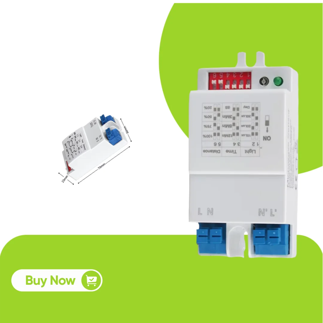 AC 220V Time Adjustable 5.8GHz Microwave Radar Sensor Switch Body Motion Detector Delay Relay Switch LED Light Sensor
AC 220V Time Adjustable 5.8GHz Microwave Radar Sensor Switch Body Motion Detector Delay Relay Switch LED Light Sensor