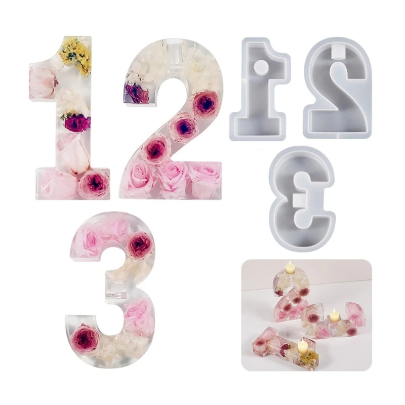 1-3 Numbers DIY Silicone Mold Chocolate Holder Molds for Cake Party Decoration Crystal Epoxy Resin Mould Dropship
1-3 Numbers DIY Silicone Mold Chocolate Holder Molds for Cake Party Decoration Crystal Epoxy Resin Mould Dropship