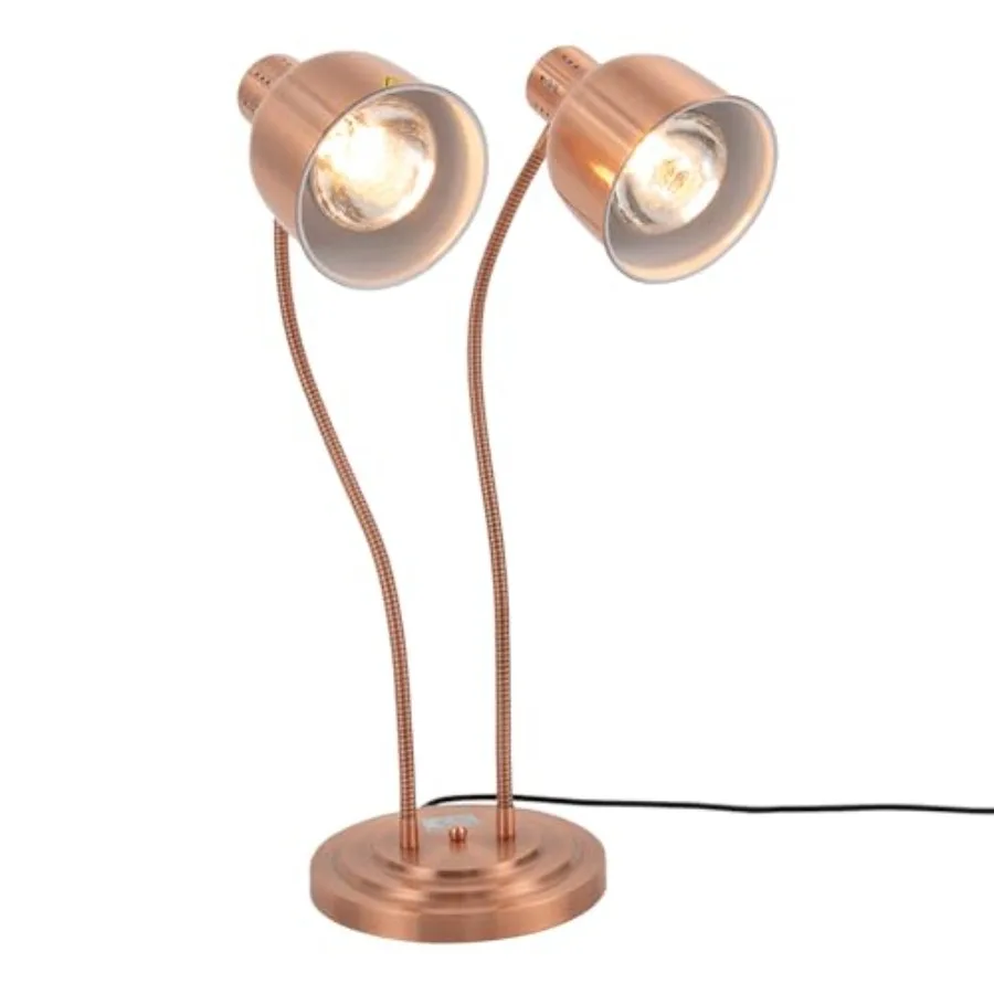 Commercial food warmer lamp for restaurant, buffet, catering: stainless steel, rose gold, double-head 500W electric heating wit
Commercial food warmer lamp for restaurant, buffet, catering: stainless steel, rose gold, double-head 500W electric heating wit