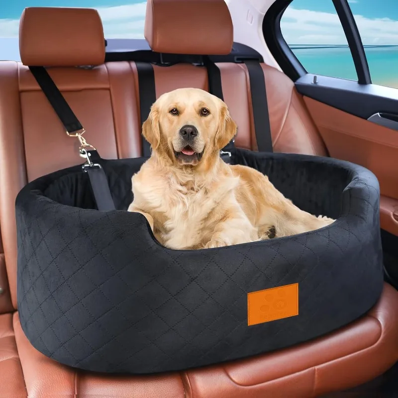 Dog Car Seat for Large/Medium Dog, Pet Car Seat for Dogs Under 55 lbs or 2 Small Dogs, Upgraded Dog Booster Seat, Detachable & W
Dog Car Seat for Large/Medium Dog, Pet Car Seat for Dogs Under 55 lbs or 2 Small Dogs, Upgraded Dog Booster Seat, Detachable & W