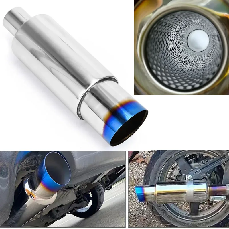 63mm/101mm Enlarge exhaust tip burnt silencer tail pipe stainless racing muffler drums universal car exhaust pipe silencer tips
63mm/101mm Enlarge exhaust tip burnt silencer tail pipe stainless racing muffler drums universal car exhaust pipe silencer tips