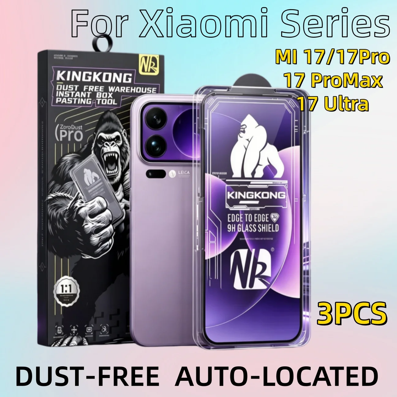 3PCS For Xiaomi 17 Series Mi 17 Pro Mi17 17 Pro Max 17Ultra Full-Screen Tempered Glass Screen Protector Gorilla Dust-Free
3PCS For Xiaomi 17 Series Mi 17 Pro Mi17 17 Pro Max 17Ultra Full-Screen Tempered Glass Screen Protector Gorilla Dust-Free