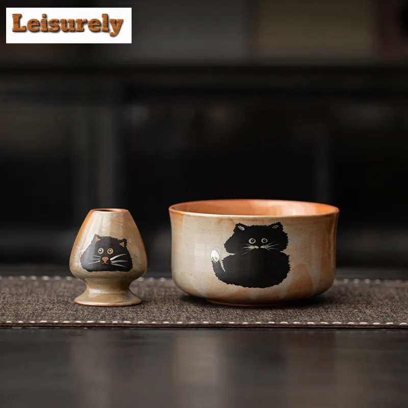 Японский фарфоровый набор Zhiye Cat Matcha с керамической чашей, держатель для венчика Matcha, чайные сервизы, инструменты для приготовления чая, аксессуары
Японский фарфоровый набор Zhiye Cat Matcha с керамической чашей, держатель для венчика Matcha, чайные сервизы, инструменты для приготовления чая, аксессуары