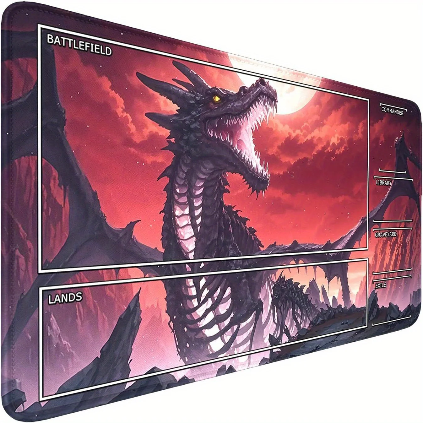 Regional Dragon Race Theme Magic card playmat with zone Mtg Playmat Non-Slip Durable Stitched Edge 35X60CM Desk mat tapete mtg
Regional Dragon Race Theme Magic card playmat with zone Mtg Playmat Non-Slip Durable Stitched Edge 35X60CM Desk mat tapete mtg