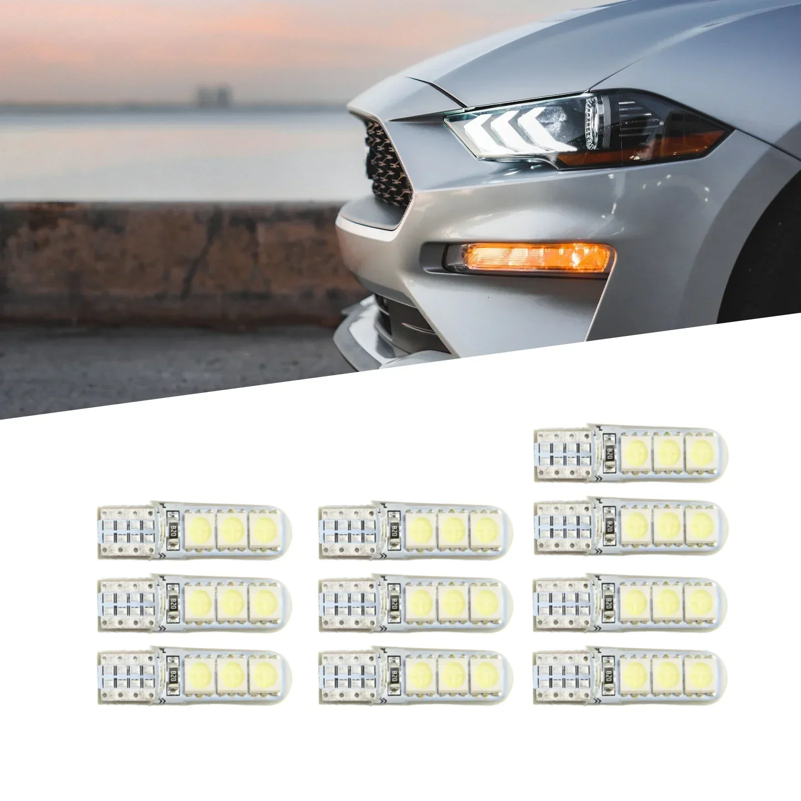 12V DC Car Lights Side Wedge White 10pcs Canbus LED License Plate Silicone T10-5050-6SMD Brand New Energy Saving
12V DC Car Lights Side Wedge White 10pcs Canbus LED License Plate Silicone T10-5050-6SMD Brand New Energy Saving