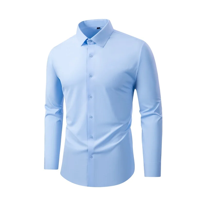 Men's long-sleeved shirt, seamless and wrinkle-free, high-quality, suitable for all seasons, comfortable for casual wear.
Men's long-sleeved shirt, seamless and wrinkle-free, high-quality, suitable for all seasons, comfortable for casual wear.